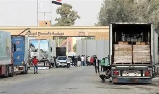 مئات الشاحنات المصرية تستعد للدخول إلى غزة لإغاثة الشعب الفلسطيني