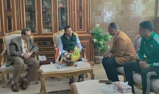 محافظ شمال سيناء يستقبل وزير الشباب والرياضة خلال زيارته للعريش (صور)