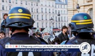 الشرطة الفرنسية تفرق اعتصاما طلابيا متضامنا مع فلسطين