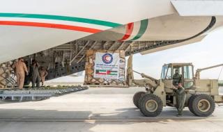 مطار العريش يستقبل طائرة مساعدات من الكويت لصالح غزة