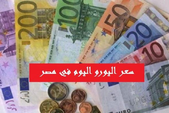 سعر اليورو اليوم | الآن سعر اليورو مقابل الجنيه المصري في البنوك والسوق السوداء اليوم الأربعاء...