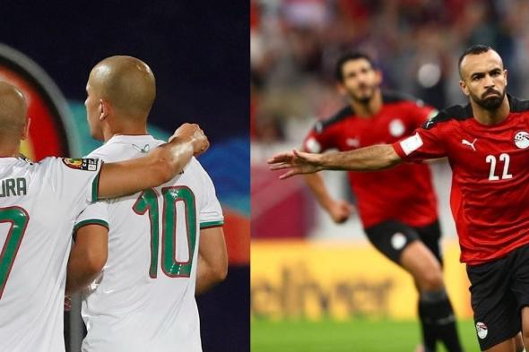 لحظة بلحظة.. نتيجة مباراة مصر والجزائر في بطولة كأس العرب 2021 في ديربي العرب