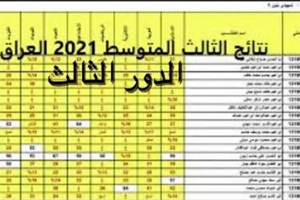 “متاح” رابط نتائج الثالث متوسط 2021 الدور الثالث عبر موقع وزارة التربية والتعليم العراقية epedu.gov.iq