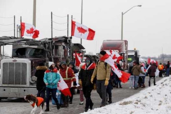 مظاهرات فى كندا بسبب إجراءات كورونا.. ورئيس الوزراء يغير مكان إقامته