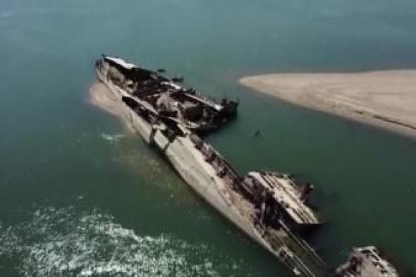 أخبار اليمن : الجفاف يظهر 20 سفينة بحرية غارقة منذ الحرب العالمية الثانية
