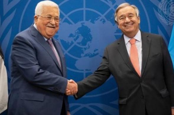 عباس يلتقي الأمين العام للأمم المتحدة .. وهذا ما قاله