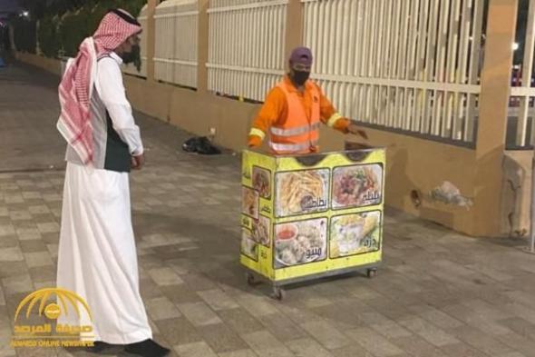 مقيمة في السعودية تتجول بعربة لبيع البطاطس وعند مداهمة دورات المياه كانت المفاجأة!(صور)