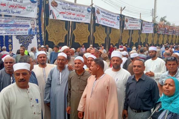 مسيرات حاشدة بالمنوفية احتفالا بنصر أكتوبر ومطالبة السيسي بالترشح.. صور