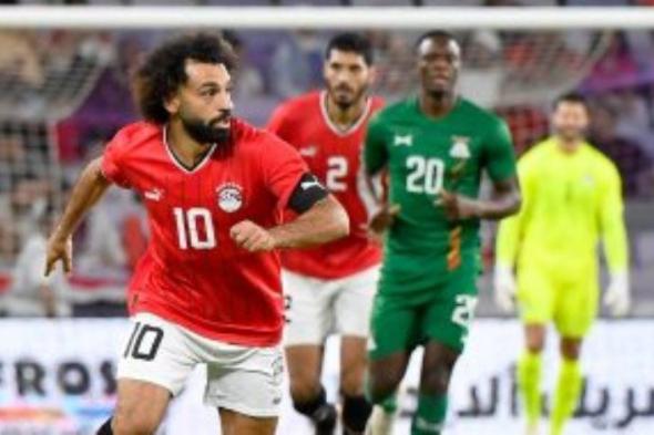 محمد صلاح وزيزو وتريزيجيه فى هجوم المنتخب أمام الجزائر