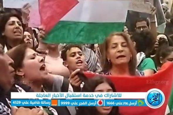 "صحفيات مصريات" تنظّم وقفة تضامنية مع الشعب الفلسطيني على سُلم النقابة