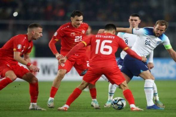 منتخب إنجلترا يتعادل أمام مقدونيا الشمالية في ختام تصفيات يورو 2024
