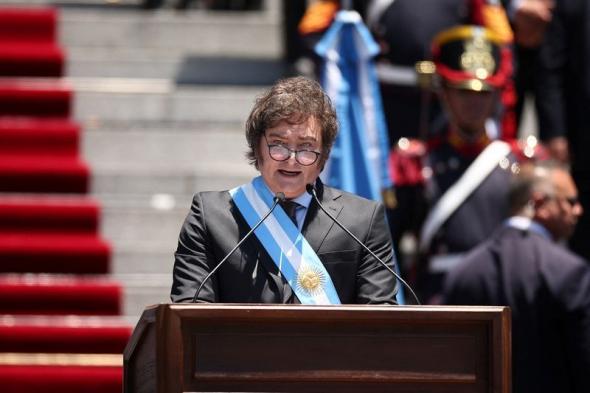 رئيس الأرجنتين ميلي يحذر من صدمة اقتصادية في خطابه الأول