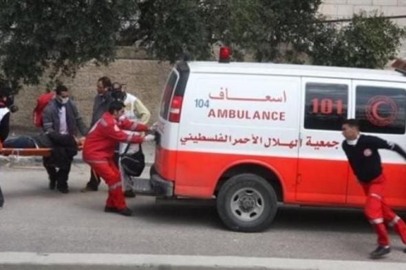 الهلال الأحمر الفلسطيني: إصابة شخص بالرصاص خلال مواجهات مع الاحتلال في جنين
