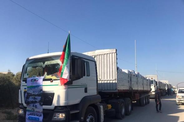 الأردن يعلن وصول أول قافلة مساعدات إلى غزة عبر معبر كرم أبو...