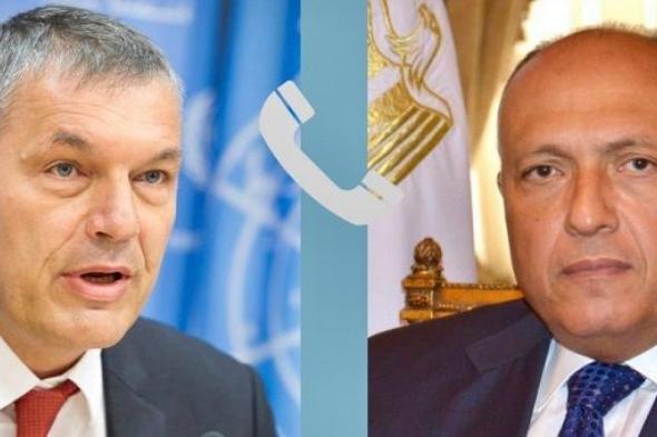 وزير الخارجية يؤكد تضامن مصر الكامل مع وكالة الأونروا