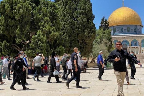 عشرات المستوطنين يقتحمون المسجد الأقصى بحماية شرطة الاحتلال الإسرائيلى