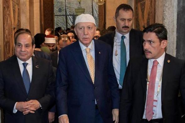 الرئيس السيسى يصطحب أردوغان فى زيارة لمسجد وضريح الإمام الشافعى