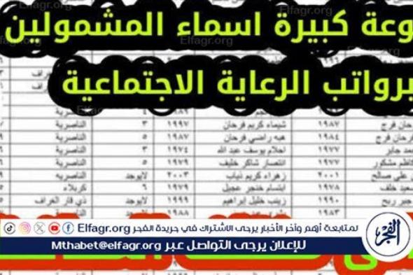 عبر موقع وزارة العمل العراقي - كشوفات شهر فبراير.. أسماء المشمولين بالرعاية الاجتماعية الوجبة الأخيرة