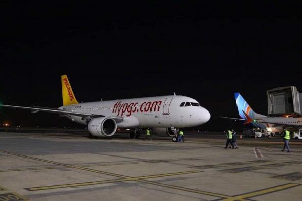 مطار سفنكس الدولي يستقبل أولى رحلات شركة بيجاسوس التركية