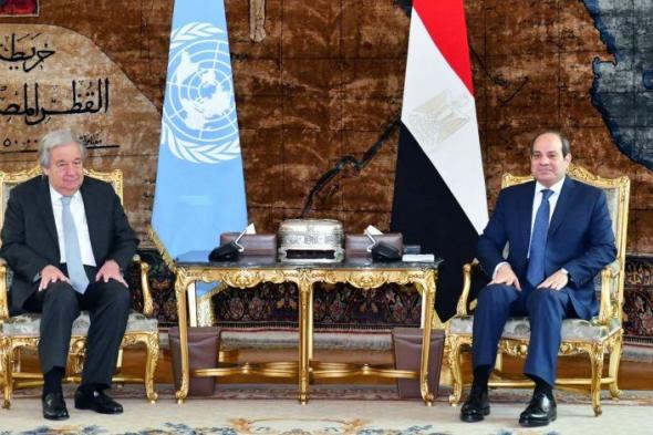 الرئيس السيسى و"جوتيريش" يحذران من أي عملية عسكرية فى رفح الفلسطينية