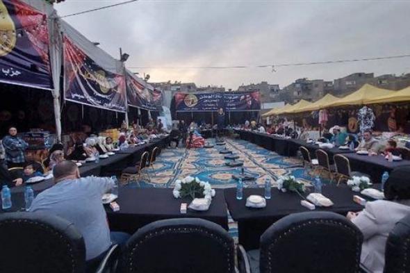 حماة الوطن بالقاهرة يقيم حفل إفطار جماعي لأهالي الزاوية الحمراء