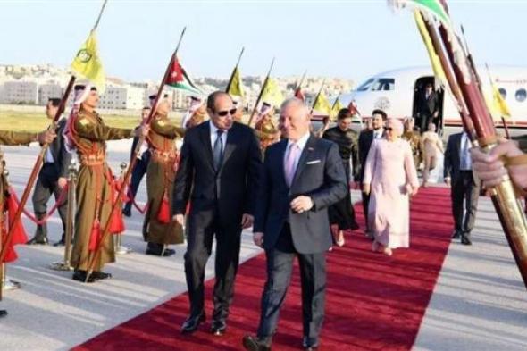 الرئيس السيسي وملك الأردن يؤكدان أهمية فتح المعابر البرية وإزالة العوائق أمام...