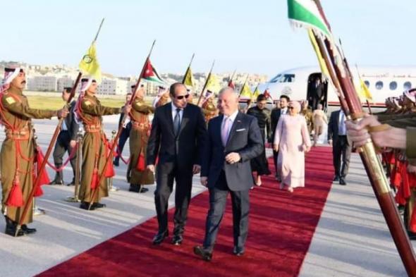 الرئاسة تكشف تفاصيل لقاء الرئيس السيسي والعاهل الأردني اليوم