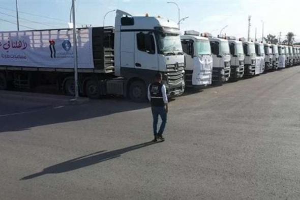 تضم 105 شاحنات.. الأردن يُسير أكبر قافلة مساعدات برية لغزة