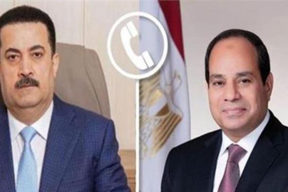 الرئيس السيسي يتلقى اتصالا هاتفيا من رئيس الوزراء العراقي بمناسبة عيد الفطر