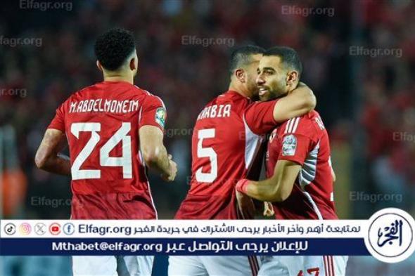 التعادل الايجابي يحكم مباراة الأهلي وانبي في الدوري المصري