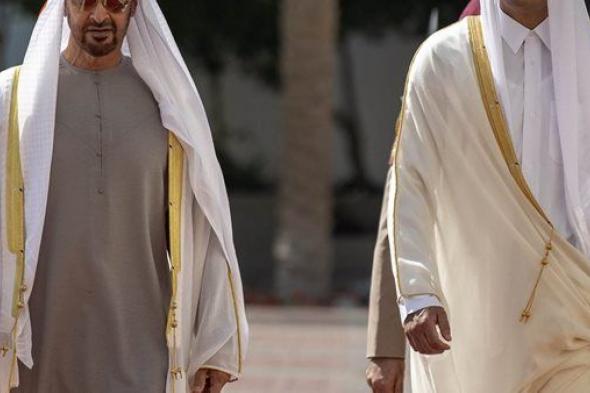 ‎رئيس الإمارات يجري اتصالًا هاتفيًا بأمير قطر