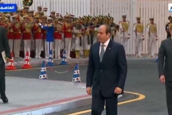 الرئيس السيسي يصل مقر انطلاق البطولة العربية العسكرية للفروسية