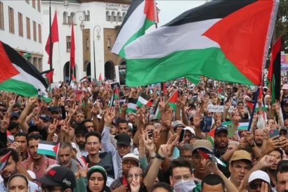 دعما لغزة .. مظاهرات في 56 مدينة مغربية