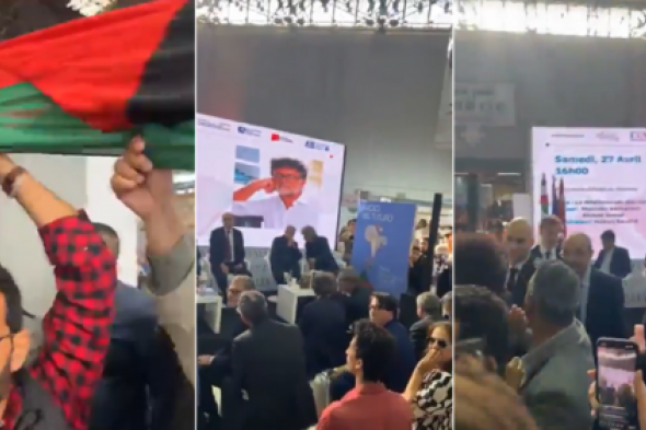 التوانسة يطردون سفير إيطاليا نصرة لغزة .. فيديو