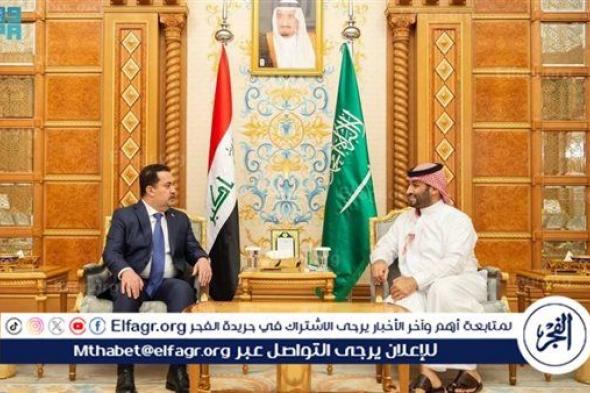 ولي العهد ورئيس الوزراء العراقي يستعرضان العلاقات الثنائية