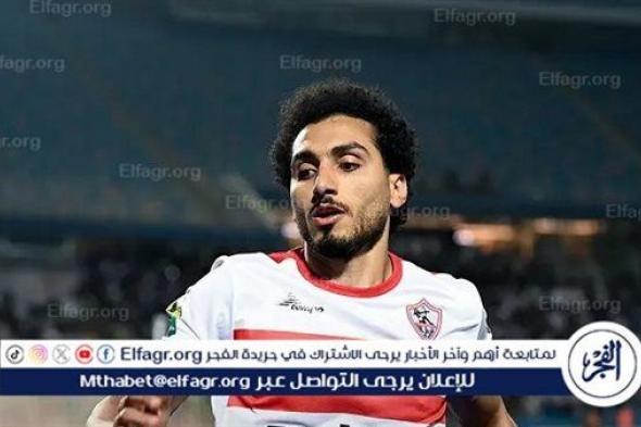 أحمد حمدي يفوز بجائزة أفضل لاعب في مباراة الزمالك والبنك الأهلي