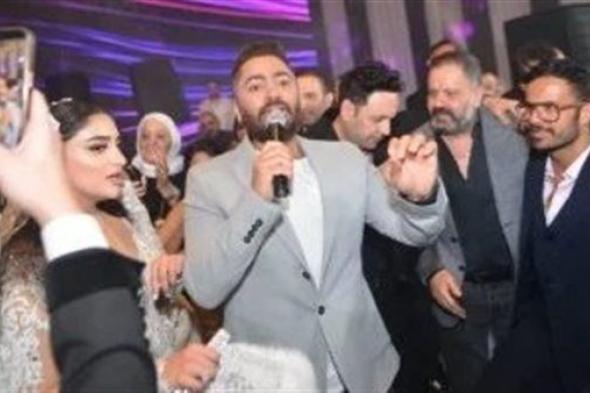 تامر حسنى ودياب ومصطفى قمر يغنون في حفل زفاف ابنة مصطفى كامل