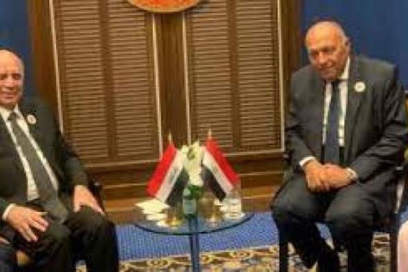 وزير الخارجية يعقد لقاء ثنائياً مع وزير خارجية العراق