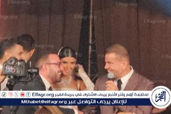 عمرو دياب يشعل الأجواء في حفل زفاف ريم سامي