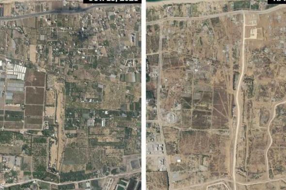 العالم اليوم - "منطقة عازلة" تشطر القطاع.. صور تكشف ما تفعله إسرائيل في غزة