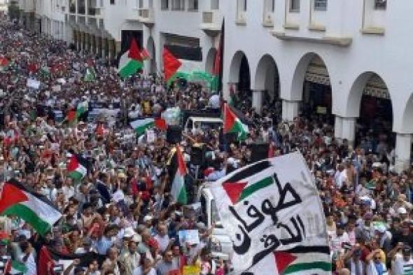 المغرب ينتفض نصرة لفلسطين .. صور وفيديو