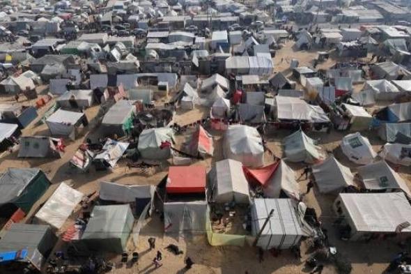 «القاهرة الإخبارية» ترصد معاناة الفلسطينيين فى مخيمات النزوح (فيديو)