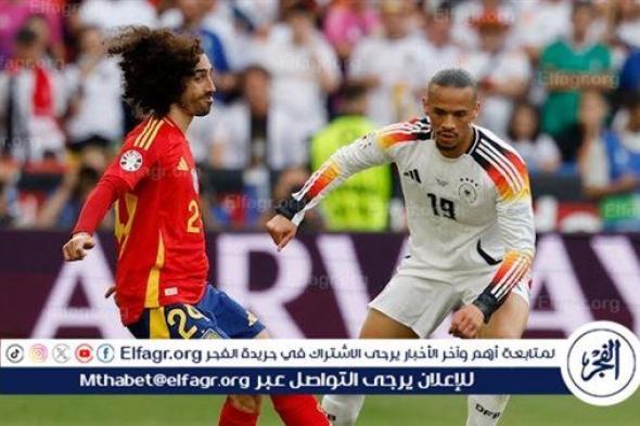 التعادل يحكم الشوط الأول بين ألمانيا وإسبانيا في ربع نهائي يورو 2024