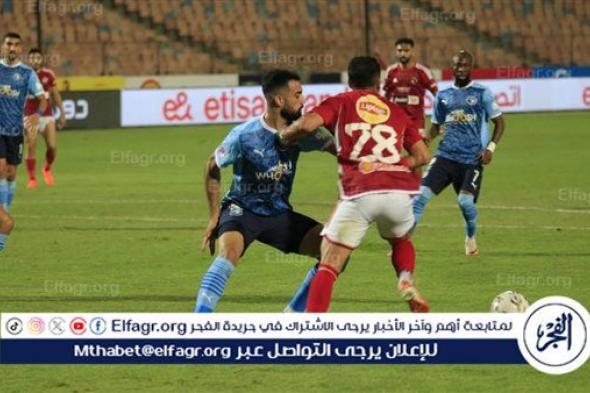 ملخص وأهداف مباراة الأهلي وبيراميدز في الدوري المصري