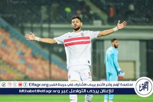 مصطفى شلبي يسجل هدف الزمالك الأول أمام بيراميدز في الدوري المصري